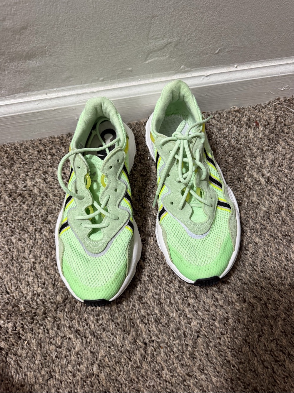 adidas Women's Light Green Mesh Running Sneakers